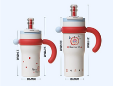 Big Mac Straw Insulated Cup Large Capacity Female Tonne Large Water Bottle Ceramic Cooling Cup