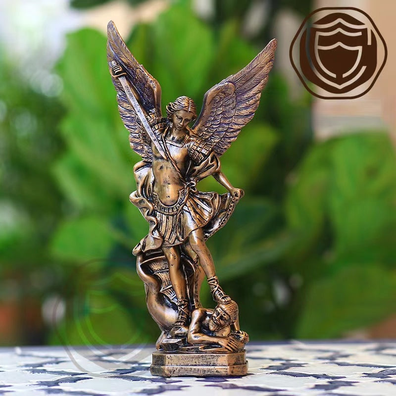 Bronze sculpture of Saint Michael the Angel Slayer Apex Store USA