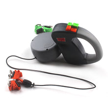 Dog retractable one tow two tow rope bidirectional pet traction device automatic retractable pet supplies