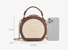 Xiao C&K Autumn Bag for Women 2024 New Light Luxury Handheld Round Cake Bag Crossbody Small Round Bag Chain Phone Small Bag