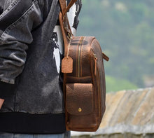 Original retro style new leather chest bag for men, crazy horse leather large capacity crossbody bag, personalized cowhide trendy bag