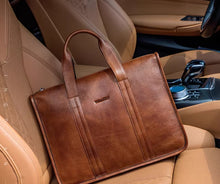 Emperor Paul's genuine leather men's handbag, male text bag 2024 new model, top layer cowhide crossbody handbag, business retro fashion