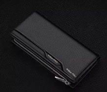 Emperor Paul's genuine leather men's wallet 2024 new long model with multiple card holders, driver's license, hand-held card, foreskin clip