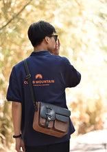 Men's crossbody bag, casual functional shoulder bag, men's trendy leather bag, side backpack, men's large capacity single shoulder mailman bag