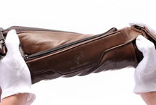 Binli Kangaroo Men's Handbag, Genuine Leather Crossbody Bag, Men's Business briefcase, Horizontal Leather Shoulder Casual Backpack