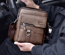 2024 Light Luxury Spring/Summer MacKangaroo Leather Men's Shoulder Bag Men's Bag Crossbody Bag Leather Business Backpack Leisure