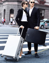 Playboy suitcase luggage with universal wheels 24 aluminum frame travel box for men and women 20 password boarding box for students