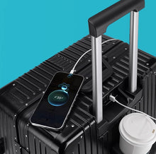 Big mouthed monkey aluminum frame suitcase, small 20 inch internet famous travel suitcase, female and male students 24 suitcases, password leather suitcase