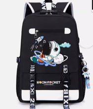 Password backpack anti-theft with lock for elementary school students in grades three to six, lightweight for men, night light for boys, backpack for junior high school students, trendy