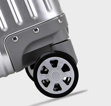 All aluminum magnesium alloy suitcase with universal wheels, men's luggage, women's boarding case, 24 inch password box, leather box, travel suitcase