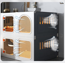 Kosi cat cage with toilet integrated, suitable for big cats at home, cat villas, super large free space, cat cabinet, double-layer cat house