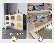 Kosi cat cage with toilet integrated, suitable for big cats at home, cat villas, super large free space, cat cabinet, double-layer cat house