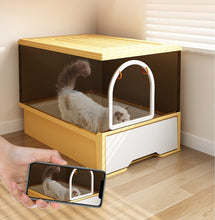 Kosi Landscape Cat litter box, extra large, fully enclosed cat toilet, large cat supplies