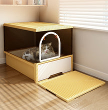 Kosi Landscape Cat litter box, extra large, fully enclosed cat toilet, large cat supplies