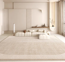 Cream style carpet, living room, light luxury, high-end feeling, 2024 new home sofa, floor mat, bedroom, waterproof, no wash, erasable