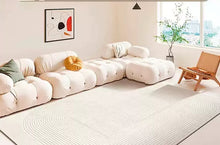 Cream style carpet, living room waterproof, stain resistant, erasable, no wash 2024 new coffee table mat, light luxury high-end bedroom floor mat