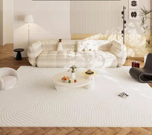 Living room carpet, bedroom, light French cream style, anti cat scratch, light luxury, plain color, waterproof, stain resistant, no wash, sofa, bedside blanket