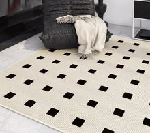 AOVOC Blackrock Apartment Living Room Carpet Bedroom French Luxury Retro Chessboard Sofa Tea Table Clothes Hat Room Floor Mat