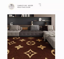 Luxury Living Room Carpet, Light Luxury, High End Tea Table Floor Mat, Non Washable Lazy, Waterproof, Anti Staining Sofa Foot Mat, Bedroom Customization