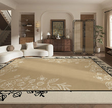 Carpet Living Room 2024 New Home French Circle Velvet Bedside Blanket Non Washable and Wipable Floor Mat Large Area Fully Covered