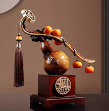 New Chinese style persimmons, everything goes smoothly. Persimmon ornaments, gourds, living room moving gifts, decorations, housewarming gifts