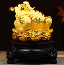 Eight way Wealth Attraction Golden Toad Ornament Three legged Golden Cicada Office Front Desk Decoration Store Cashier Opening Gift
