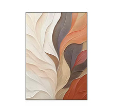 Wabi Sabi style orange living room decoration painting texture abstract sofa background wall mural modern minimalist foyer hanging painting