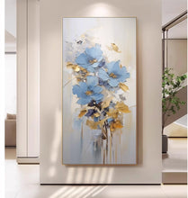 Hand drawn oil painting, abstract hallway, entrance hall decoration painting, artistic sense of luxury, light luxury hallway hanging painting, modern simplicity