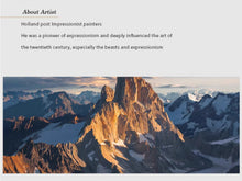 Rizhao Jinshan Scenic Living Room Decoration Painting Entrance Wall Mural High End Luxury Office Study Hanging Painting