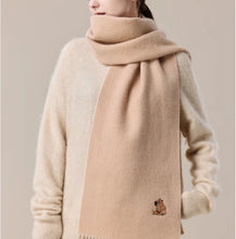 Jiumu Pure Wool Scarf Women's Autumn and Winter Thickened Warm Cute Rabbit Girlfriend Birthday Gift Neck Shawl Gift Box