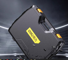 Deli Toolbox Home Set Multi functional Hardware Tools Complete Guide for Electricians, Specialized in Home Maintenance Combination, Universal