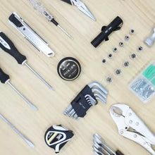 Red Home Tool Set Repair Kit Multi functional Home Car Combination Home Toolbox