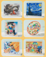 Acrylic creative painting popular children's puzzle toys, picture frame clips, high-definition printing puzzle, trendy toy customization