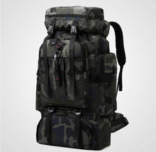 Multi functional and large capacity men's internet famous backpack, waterproof camouflage, outdoor hiking lightweight travel bag, women's