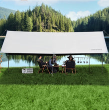 Urban Wave Black Glue Tent Outdoor Table and Chair Camping Complete Equipment Camping Portable Sunscreen Large Sunshade Shed