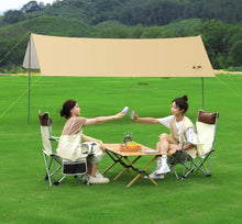 Outdoor Sky Tent Camping Camping Picnic Rain proof Black Glue Sunscreen Sunshade Cloth Portable Equipment Supplies QG