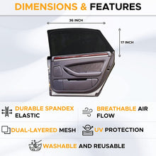 Breathable Mesh Car Window Covers Screens for Camping | Car Sun Shades 100% Protection from Mosquito UV