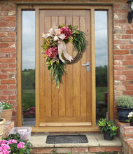 🎄Farmhouse pink hydrangea wreath - Rustic home decor