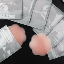 Women Seamless Invisible Self-adhesive 100% Silicone Nipple Cover 100% Silicone Nipple Stickers Seamless Round Flower Shape