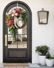 🎄Farmhouse pink hydrangea wreath - Rustic home decor