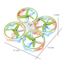 Mini light four axis toy remote control aircraft fixed height obstacle avoidance sensor drone