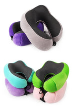 U Shaped Memory Foam Neck Pillow Soft Slow Rebound Travel Pillow Neck Support Headrest Cushion