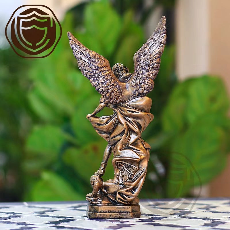 Bronze sculpture of Saint Michael the Angel Slayer Apex Store USA