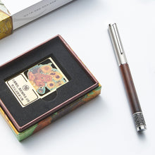 X Zhu Bingren's Bronze Set (Van Gogh Star Moon Night Bronze Bookmark+Pen)