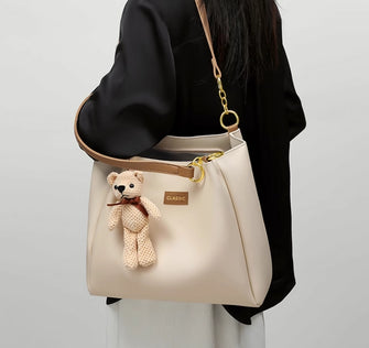 Viney tote bag 2024 new women's bag leather high-end feeling large capacity summer 2023 commuting shoulder bag
