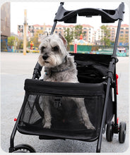 Spring Barniba Pet Cart Outdoor Puppy Cart Dog Walking Cart Small, Lightweight, Foldable Cat and Dog Special Small Puller Light Grey [Foldable] (Load capacity below 25 pounds)