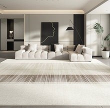 Living room carpet 2024 new light luxury high-end maintenance free bedroom bedside carpet large area full coverage circle velvet coffee table carpet