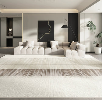 Living room carpet 2024 new light luxury high-end maintenance free bedroom bedside carpet large area full coverage circle velvet coffee table carpet