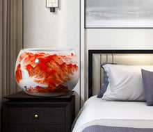 Jingdezhen ceramics are at the forefront of success, gathering treasure pots and ornaments, Chinese home decor, living room entrance, fish tank ornaments