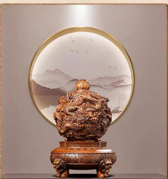 Jiuzhuan Qiankun Ding Ornament Chinese Fortune Attraction Living Room Owner Office Decoration Company Store Opening Gift